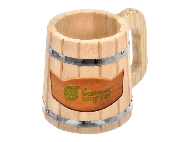 Кружка бондарная 1 л липа Банные штучки 03719